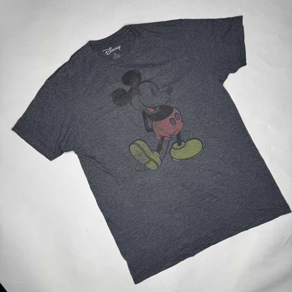 Men's Mickey Mouse Gray Graphic T-Shirt - Picture 5 of 7
